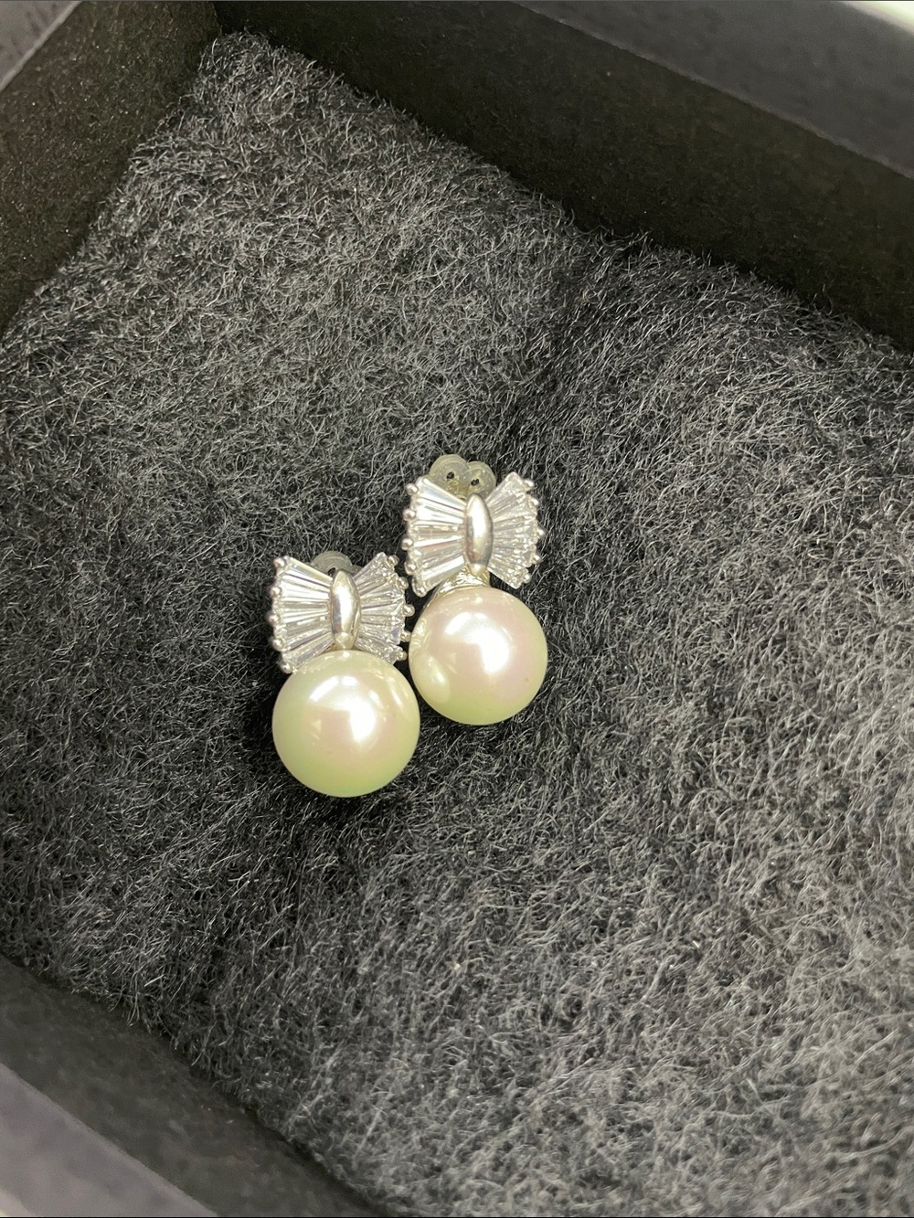 Pearl and Diamond Earrings